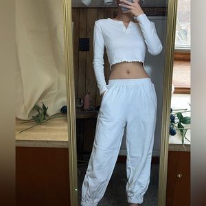 White Outfit (separately: Top $7 Bottom $9)